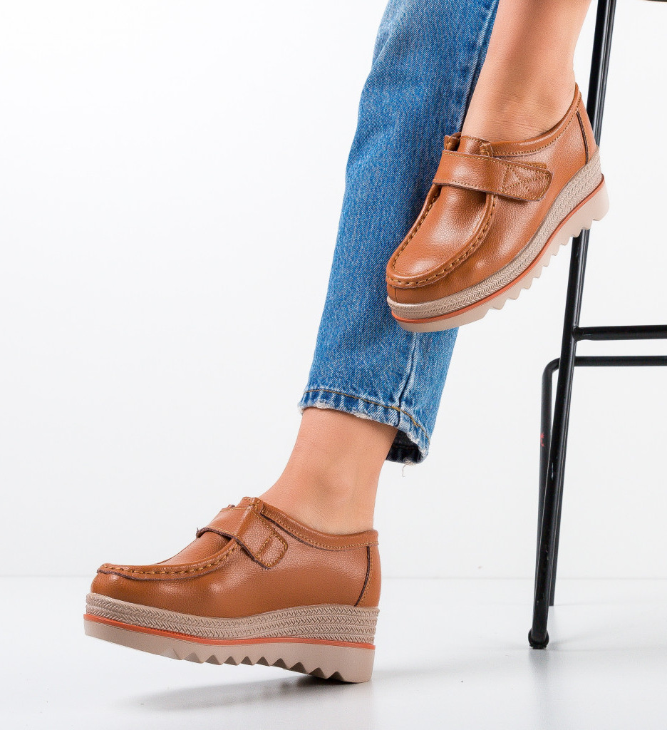 Pantofi Casual Straif Camel - 1 | YEO