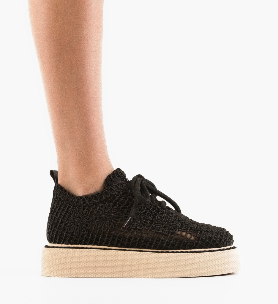 Pantofi Casual Ystory Negri 3 - 5 | YEO