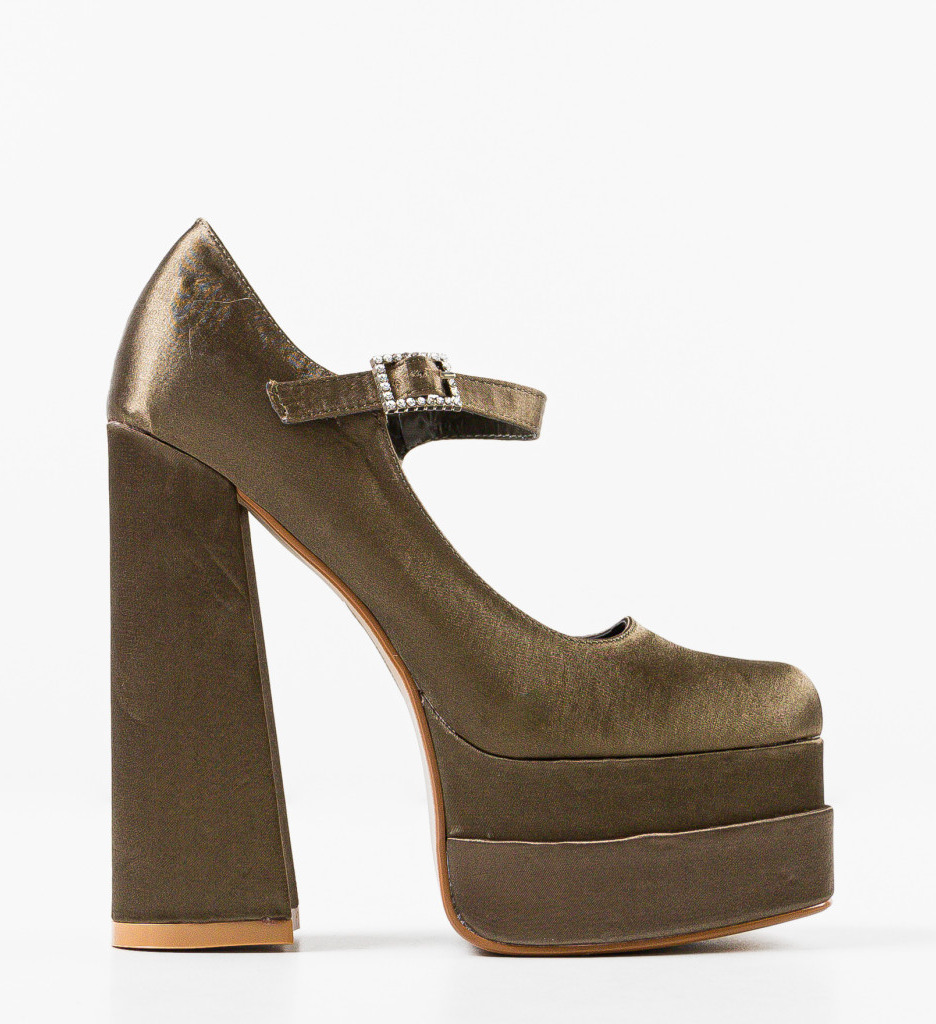 Pantofi dama Appro Khaki - 2 | YEO