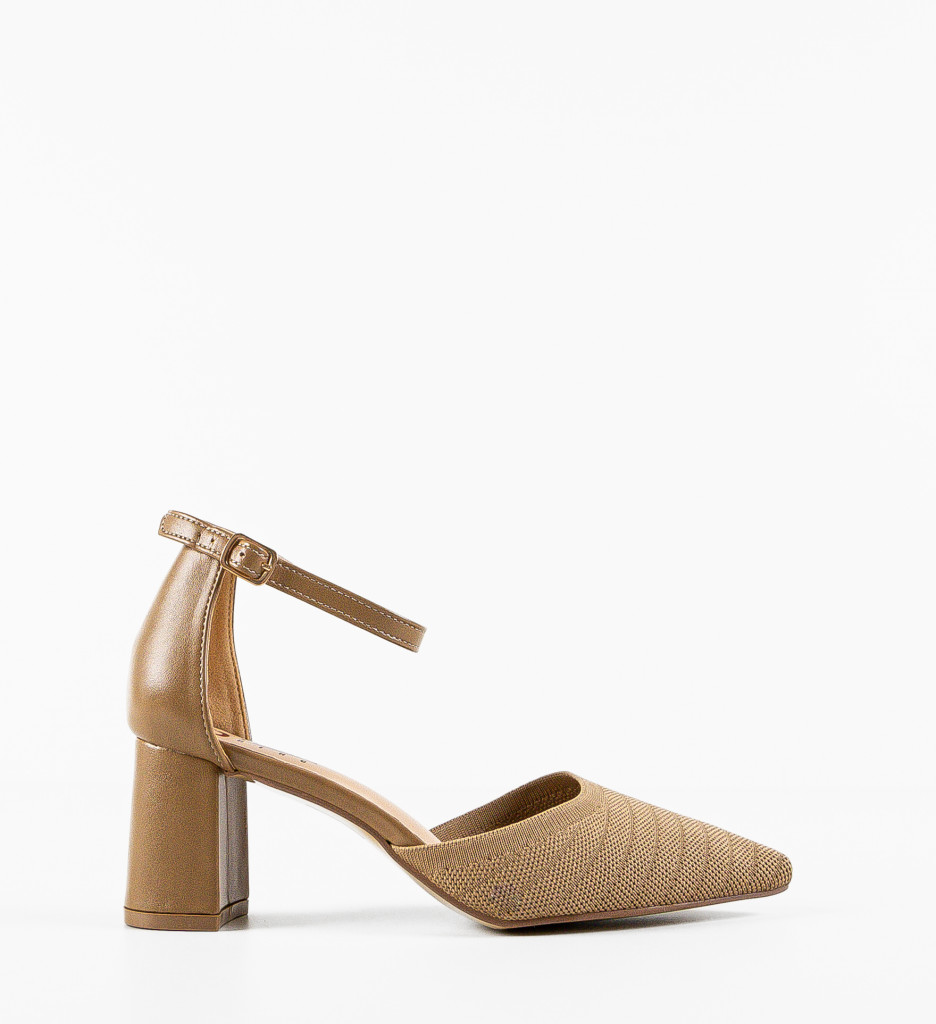 Pantofi dama Azaan Khaki - 3 | YEO