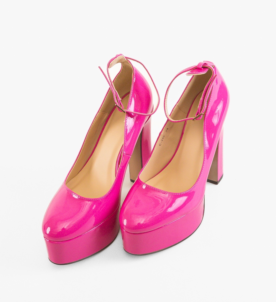 Pantofi dama Azhaah Fuchsia - 3 | YEO