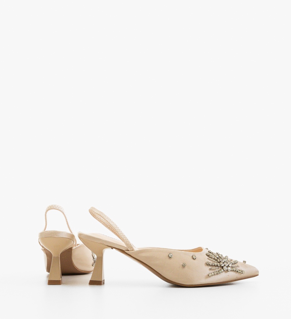 Pantofi dama Betsy Bej - 1 | YEO