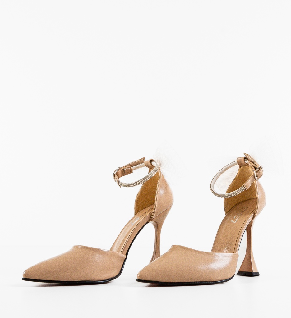 Poze Pantofi dama Bigor Nude depurtat.ro 