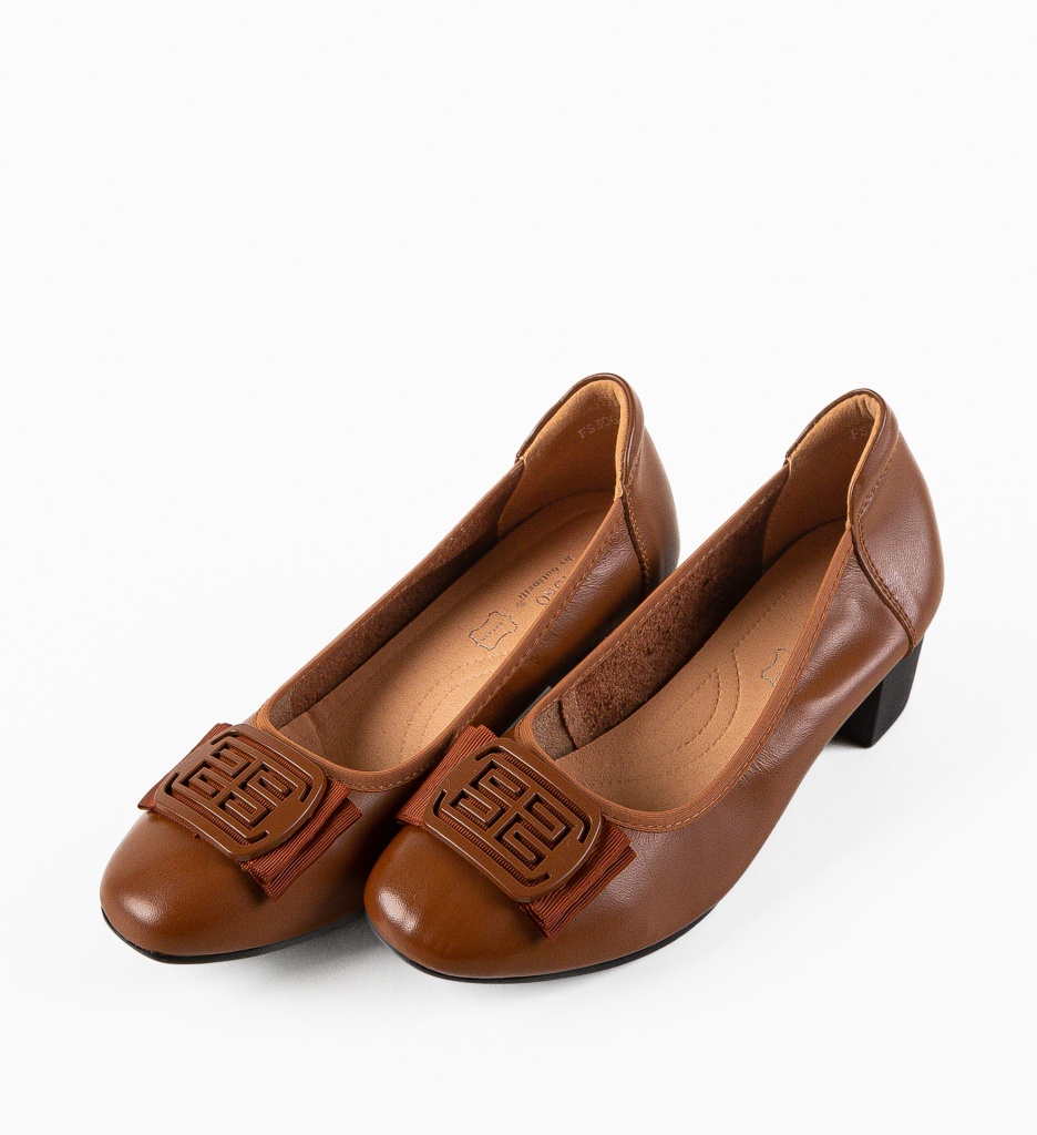 Pantofi dama Bobbi Camel - 5 | YEO