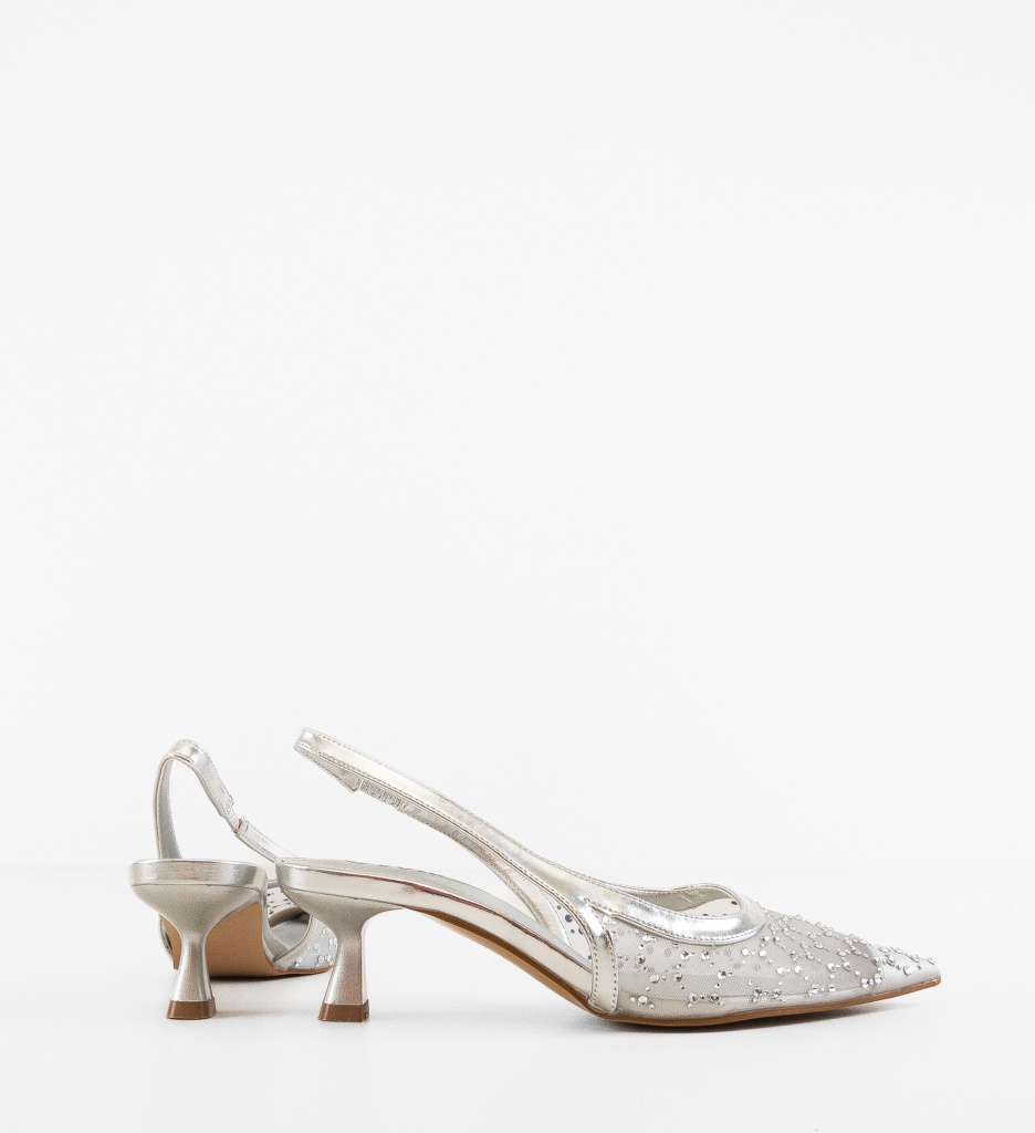 Pantofi dama Evan Argintii - 3 | YEO