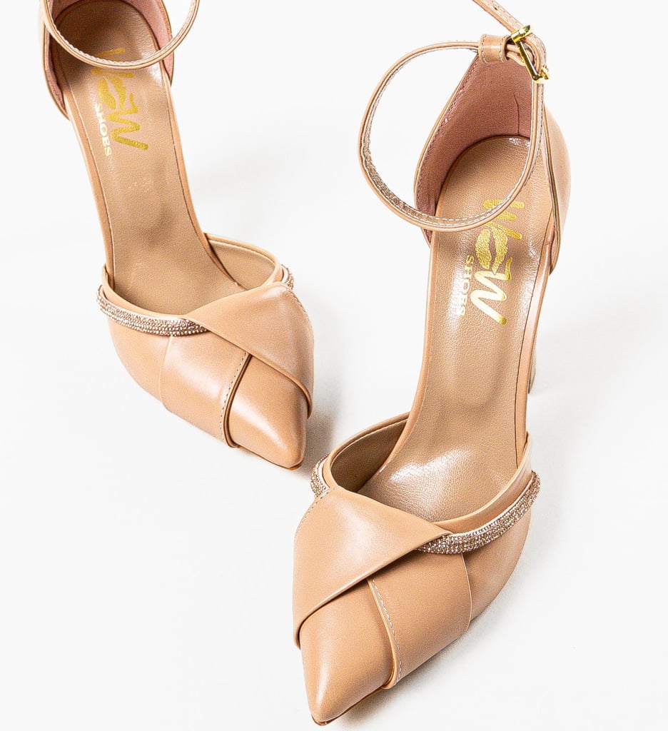 Pantofi dama Loryna Nude - 4 | YEO