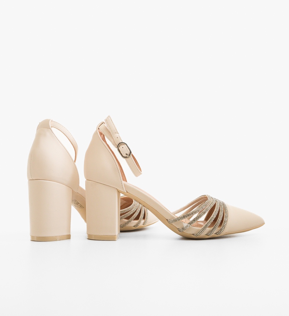 Pantofi dama Meny Bej - 1 | YEO