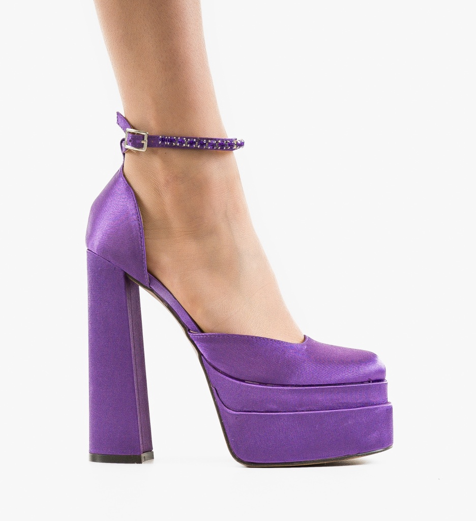 Pantofi dama Rahim Mov - 5 | YEO