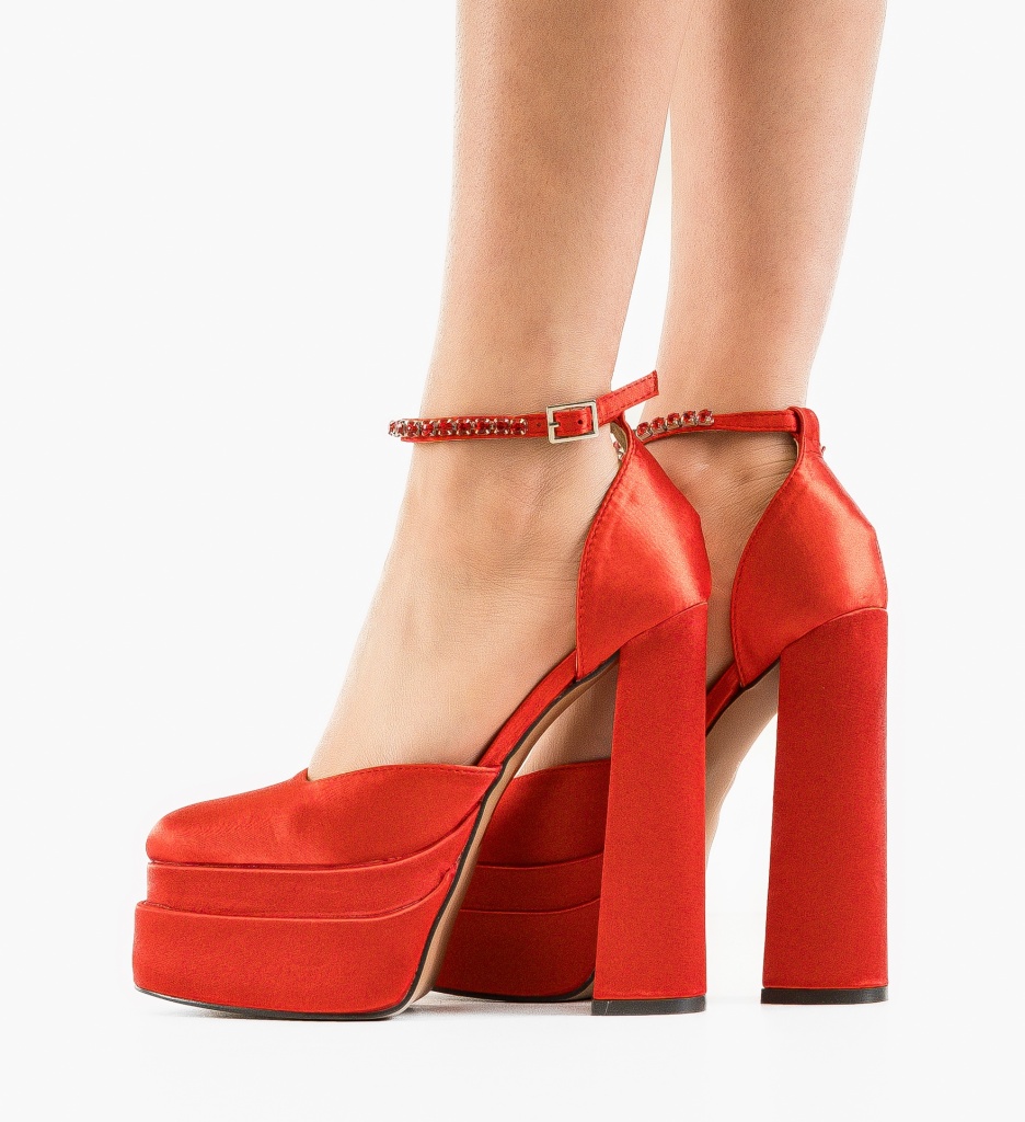 Pantofi dama Rahim Rosii - 1 | YEO