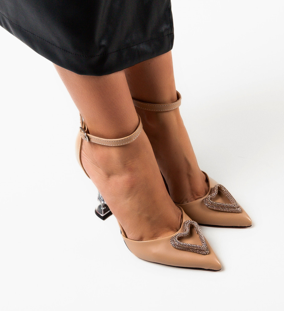 Pantofi dama Razaza Bej - 2 | YEO