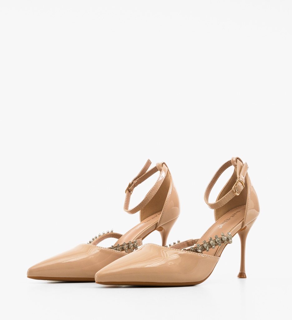 Pantofi dama Rhys Bej - 3 | YEO