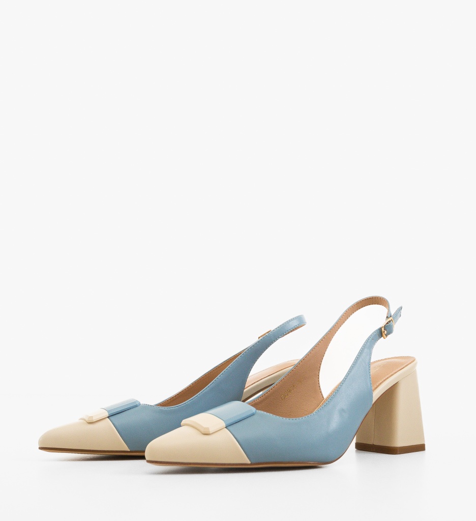 Pantofi dama Sandy Albastri - 2 | YEO