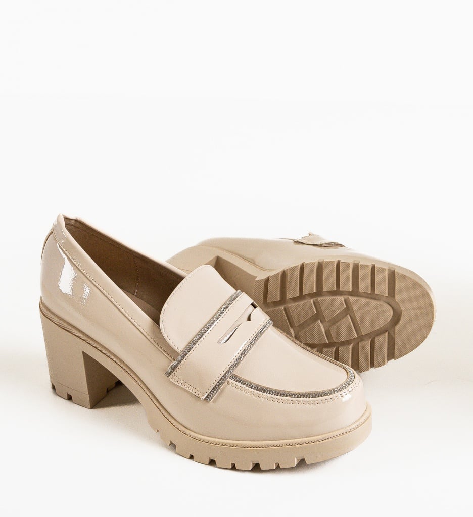 Pantofi dama Ward Bej - 5 | YEO