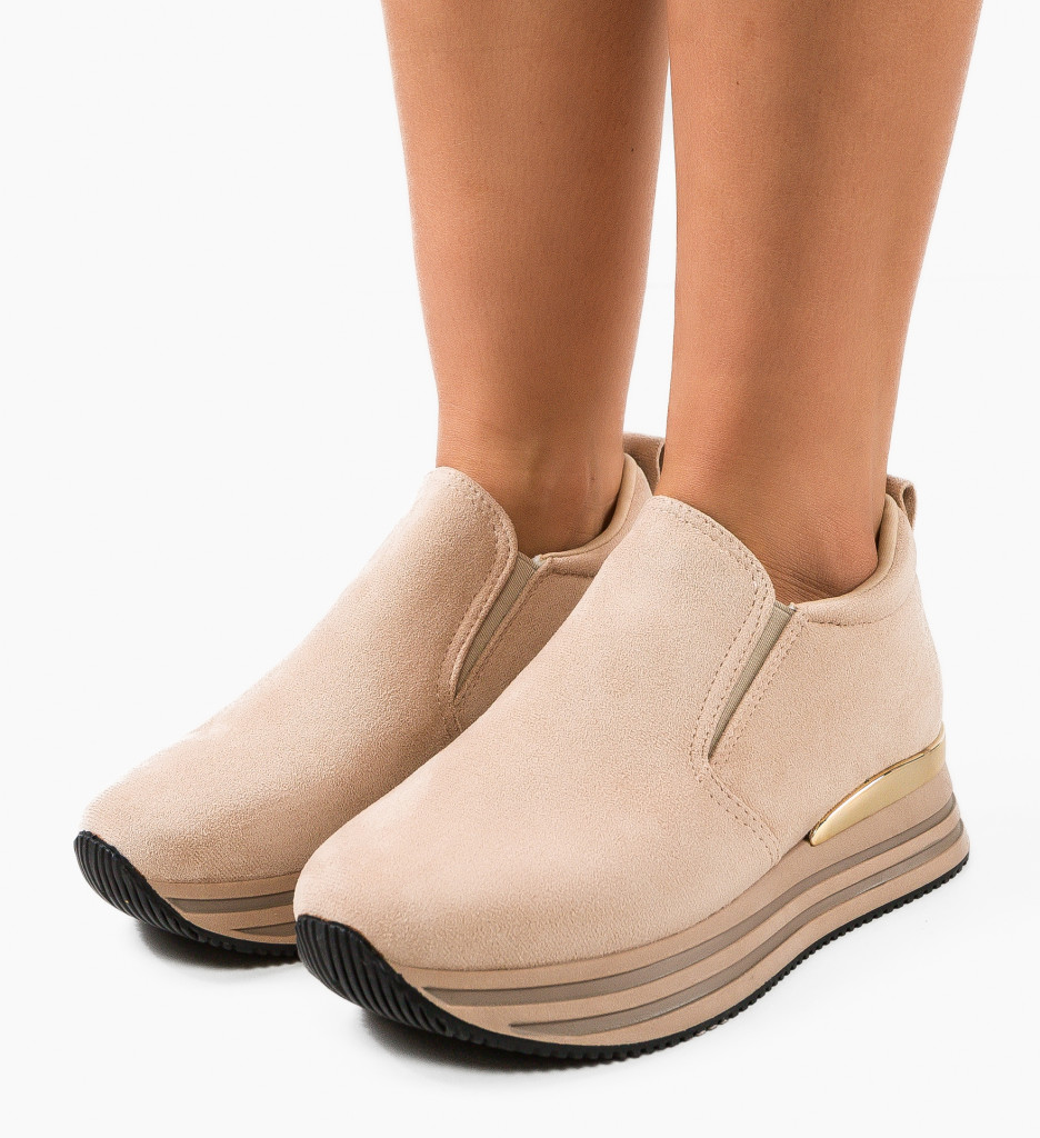 Pantofi Sport Cassie Khaki - 2 | YEO