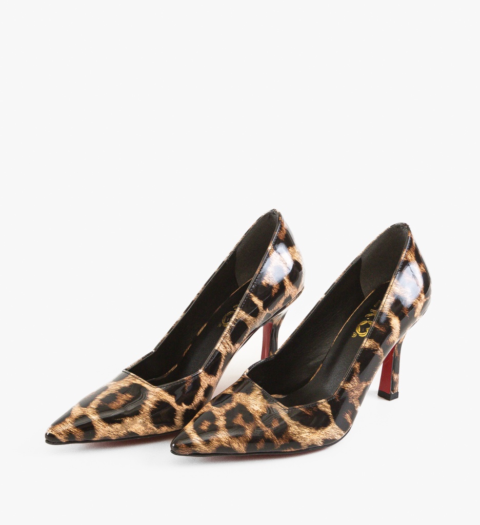 Pantofi stiletto Vobka Print - 4 | YEO