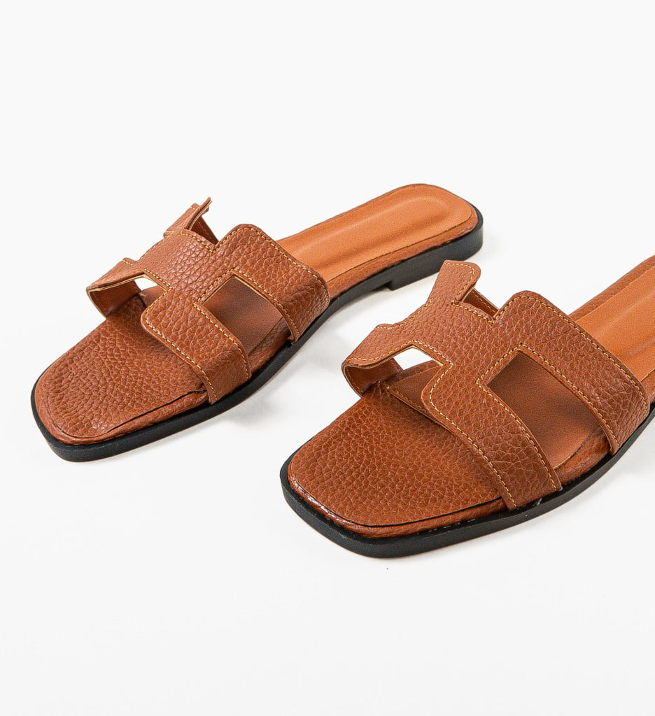 Papuci dama Mermosa Camel - 4 | YEO