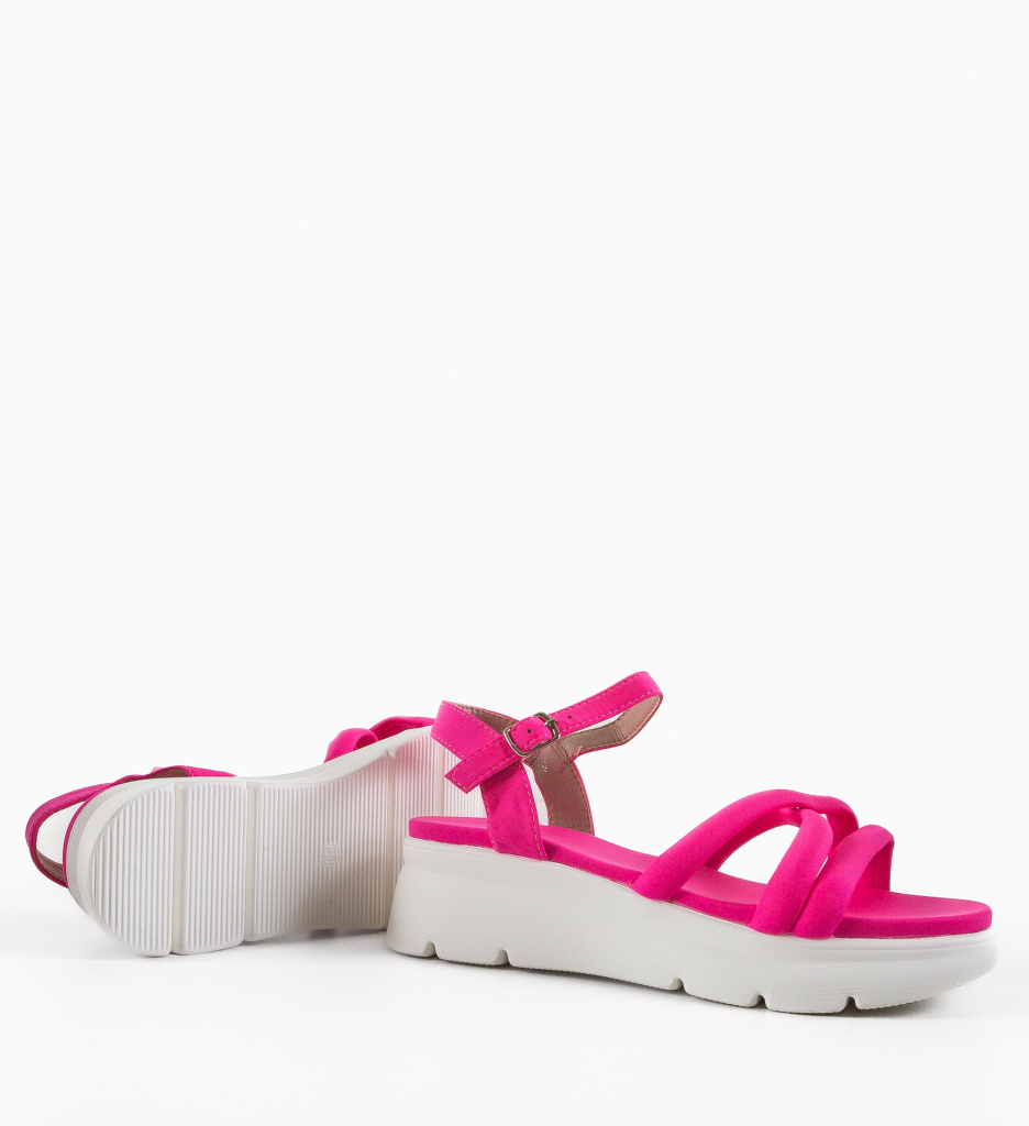 Platforme dama Adana Fuchsia - 3 | YEO