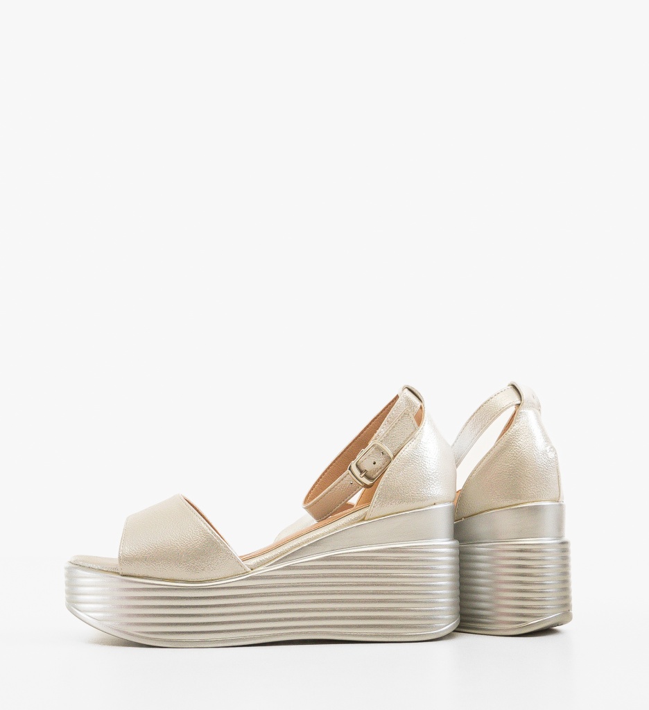 Platforme dama Danyz Argintii - 3 | YEO