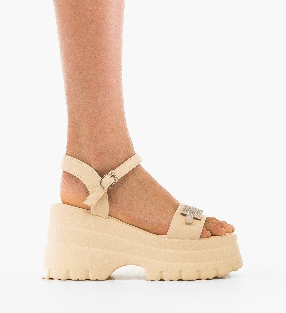Platforme dama Jujyju Bej - 5 | YEO