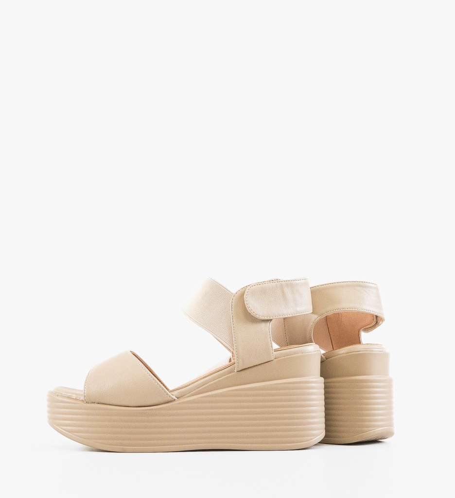 Platforme dama Priga Bej - 3 | YEO