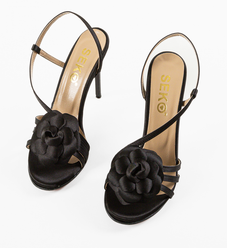 Poze Sandale cu toc Hymko Negre depurtat.ro 