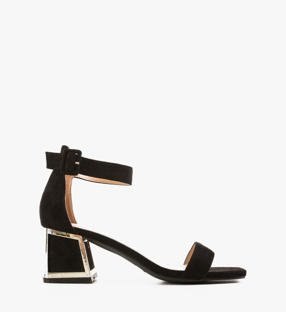 Sandale cu toc Lang Negre - 3 | YEO