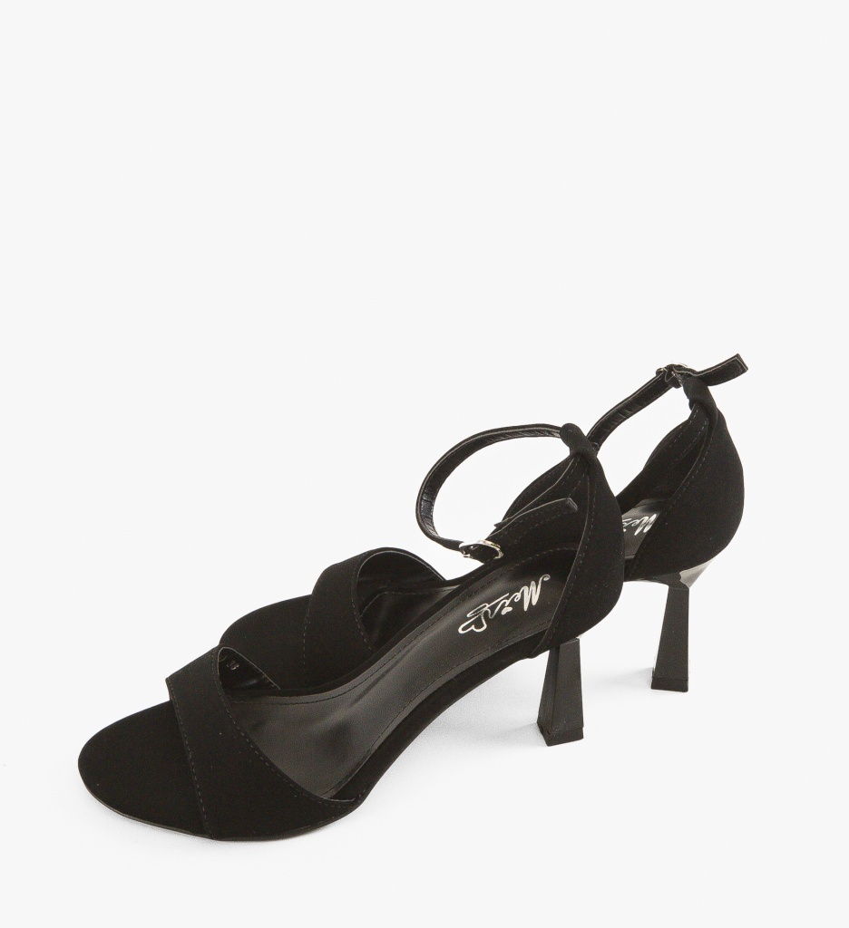 Sandale cu toc Nacia Negre - 4 | YEO