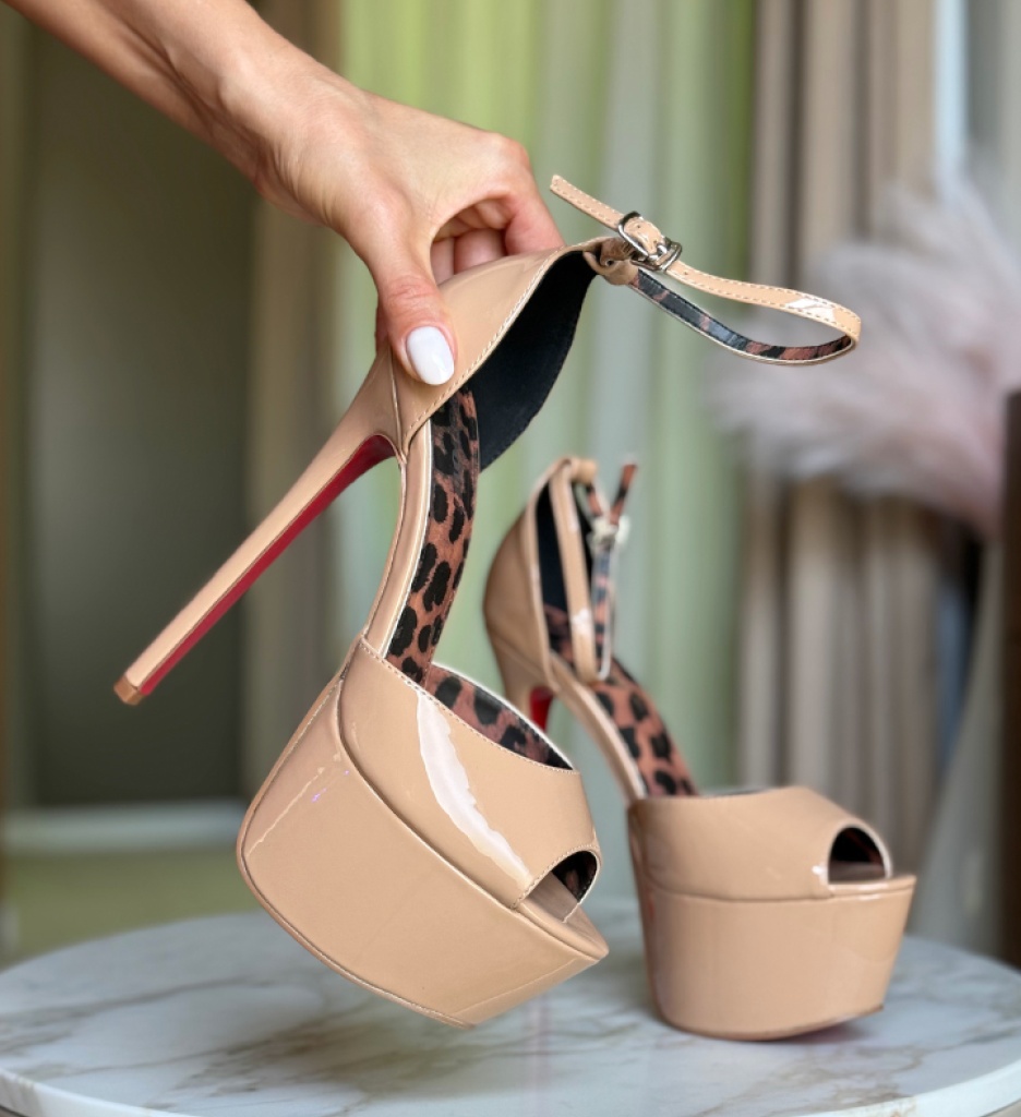 Sandale cu toc Ninesa Nude - 1 | YEO