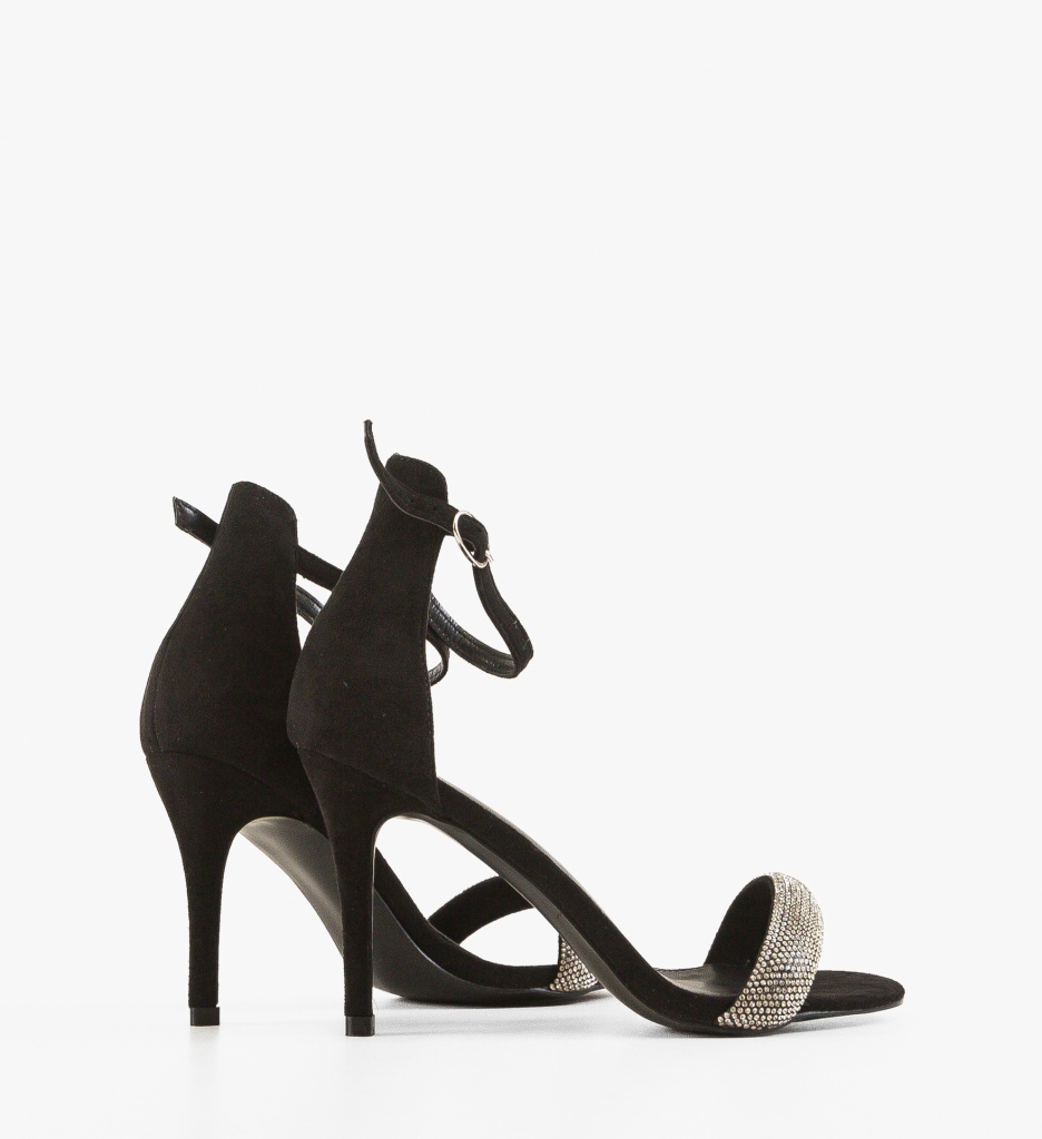 Sandale cu toc Riya Negre - 2 | YEO