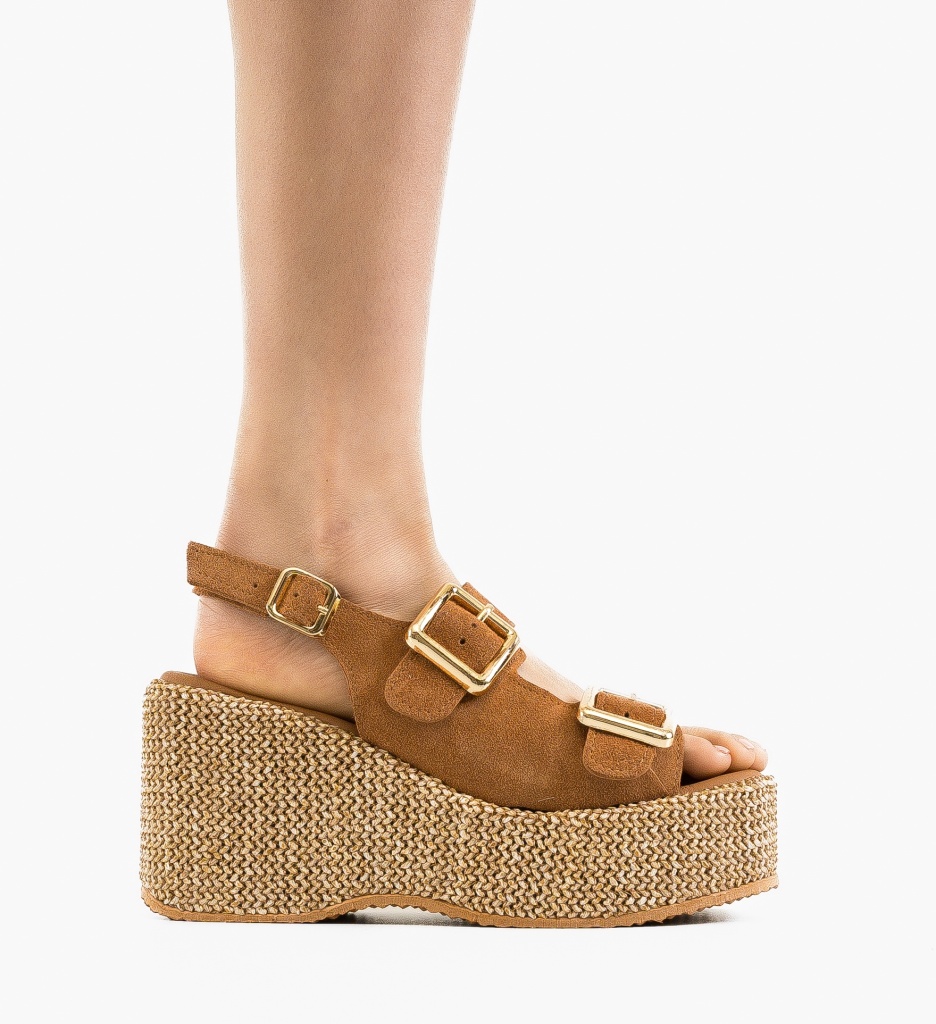 Sandale dama Boreas Camel - 5 | YEO