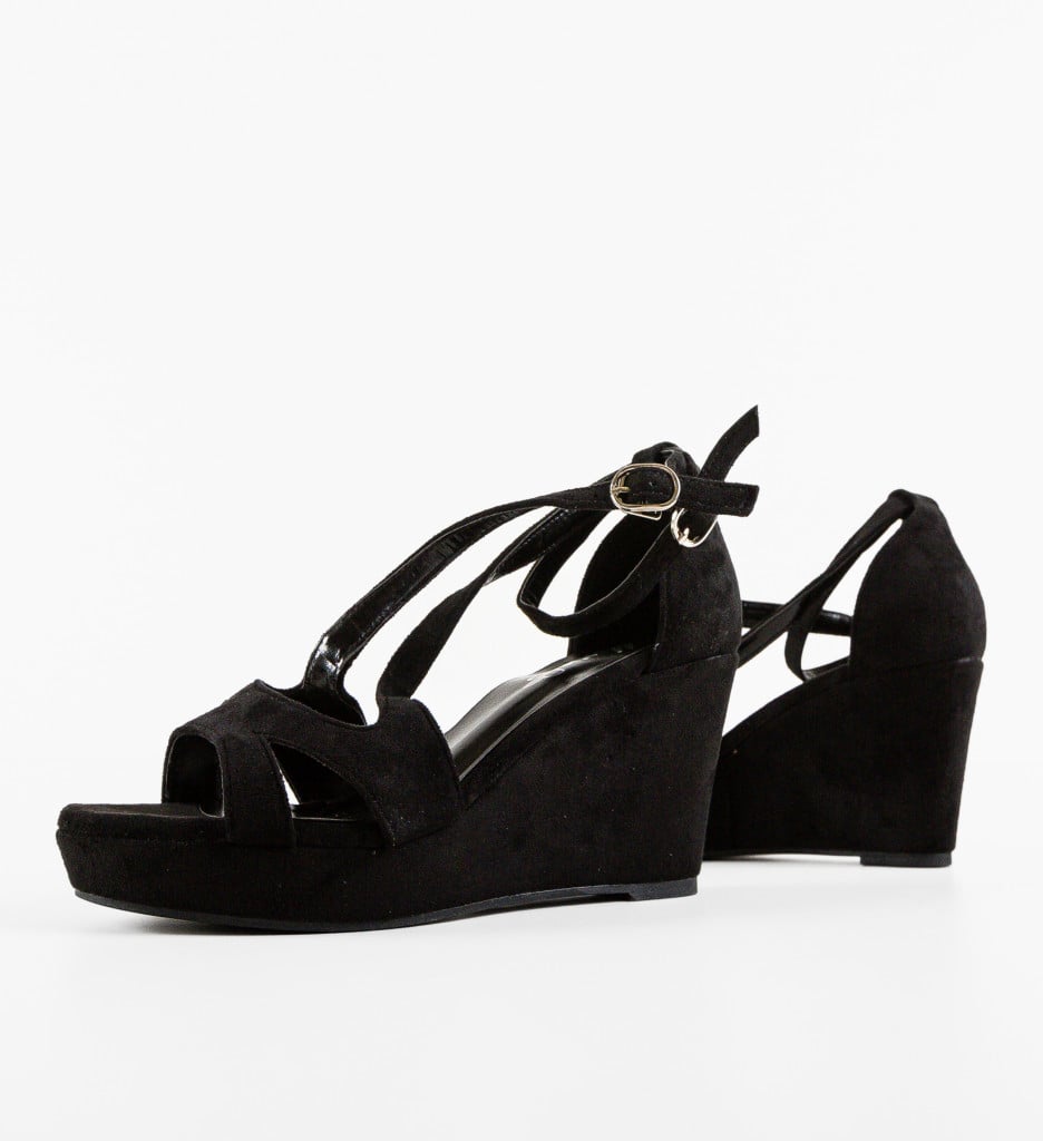 Sandale dama Carlson Negre - 5 | YEO