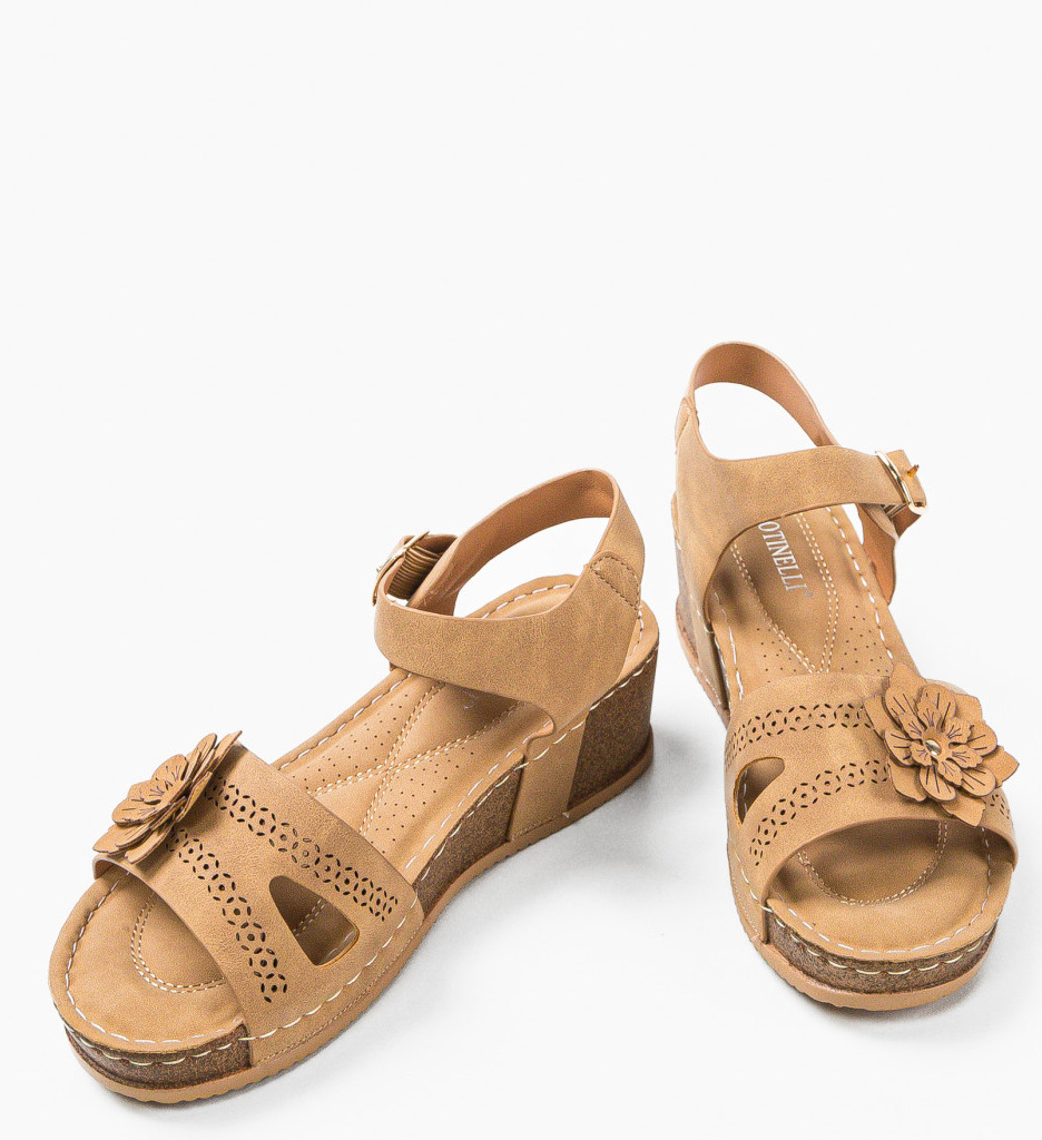 Sandale dama Florentino Camel - 4 | YEO