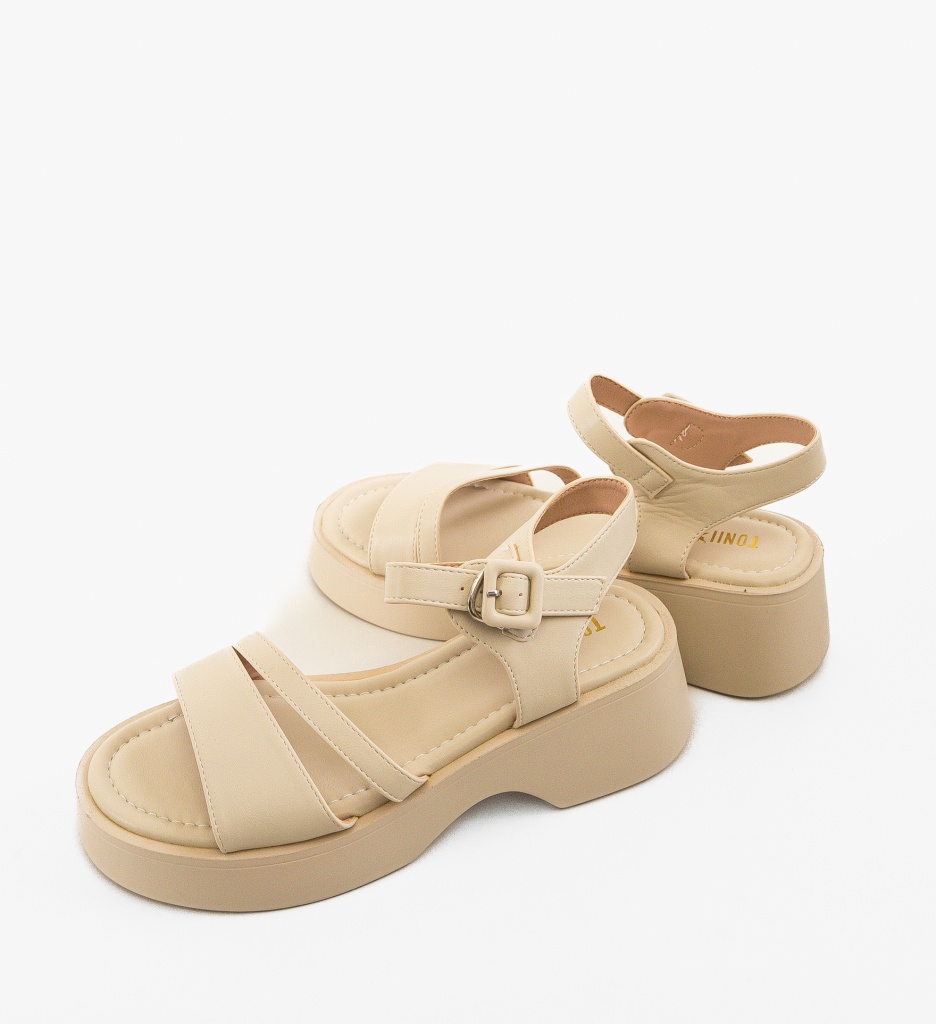 Sandale dama Karynna Bej - 4 | YEO