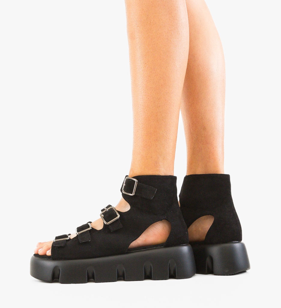 Sandale dama Mirok Negre - 1 | YEO