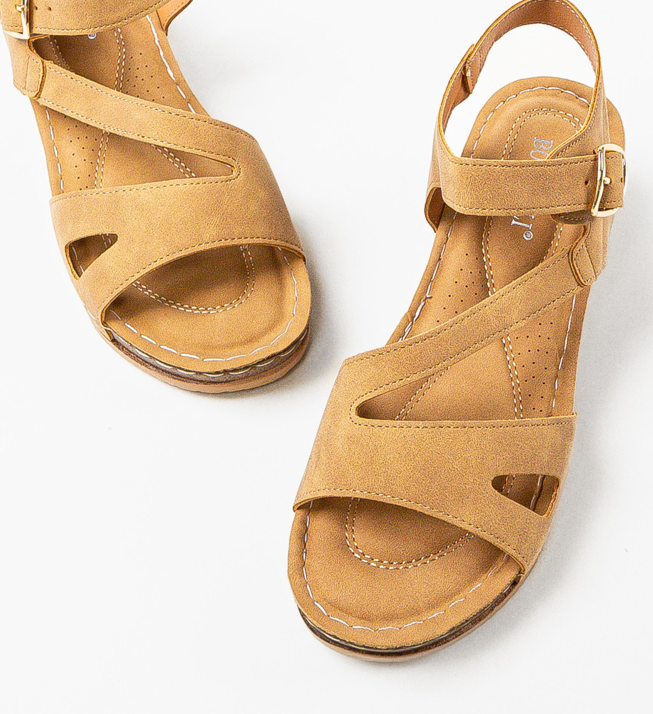 Sandale dama Svarog Camel - 3 | YEO