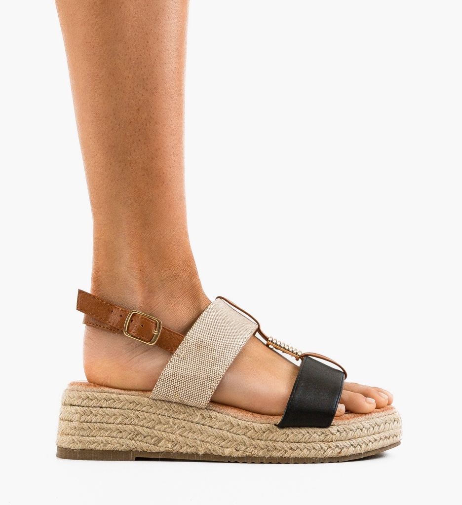 Sandale dama Venny Negre - 1 | YEO