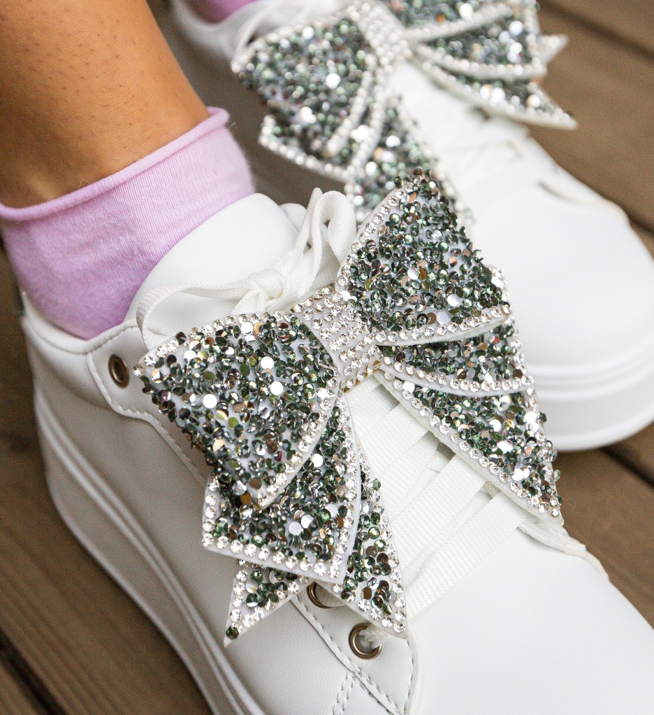 Poze Sneakers dama Akerman Argintii depurtat.ro 