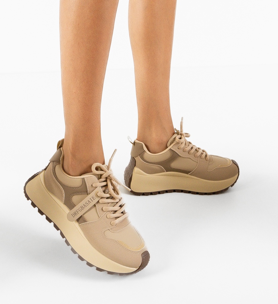 Sneakers dama Belladon Khaki