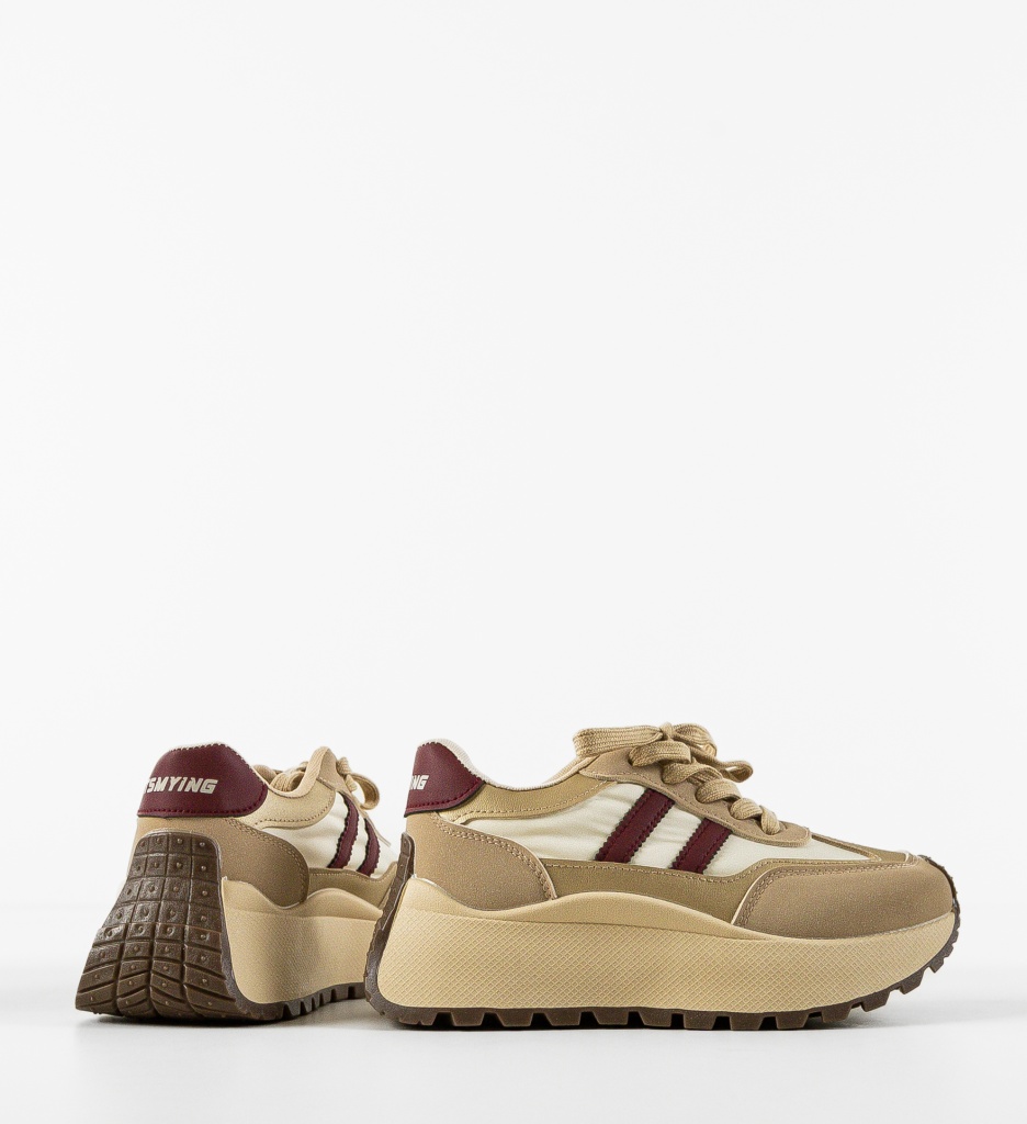 Sneakers dama Chike Khaki - 5 | YEO