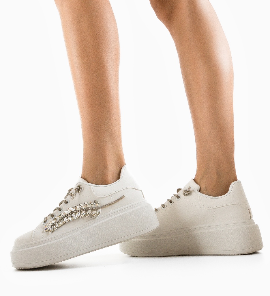 Sneakers dama Epipha Albi - 2 | YEO