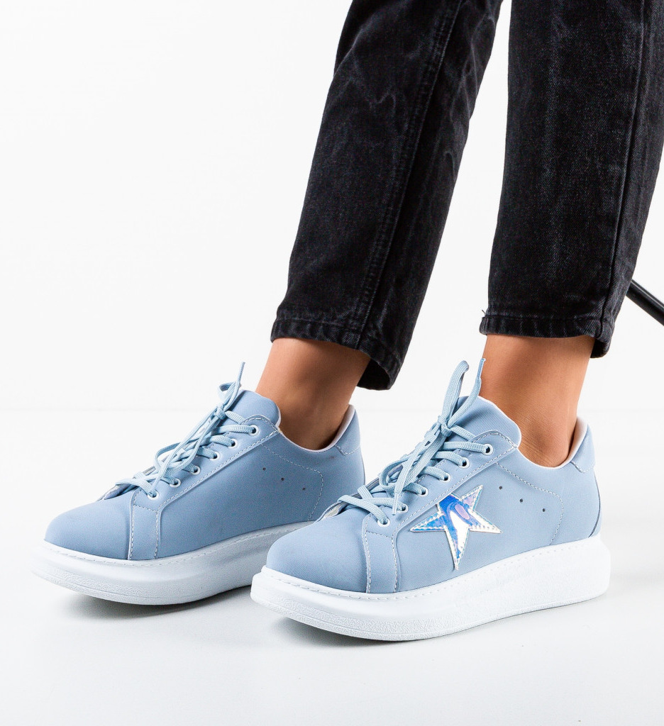 Sneakers dama Feet Albastri - 1 | YEO