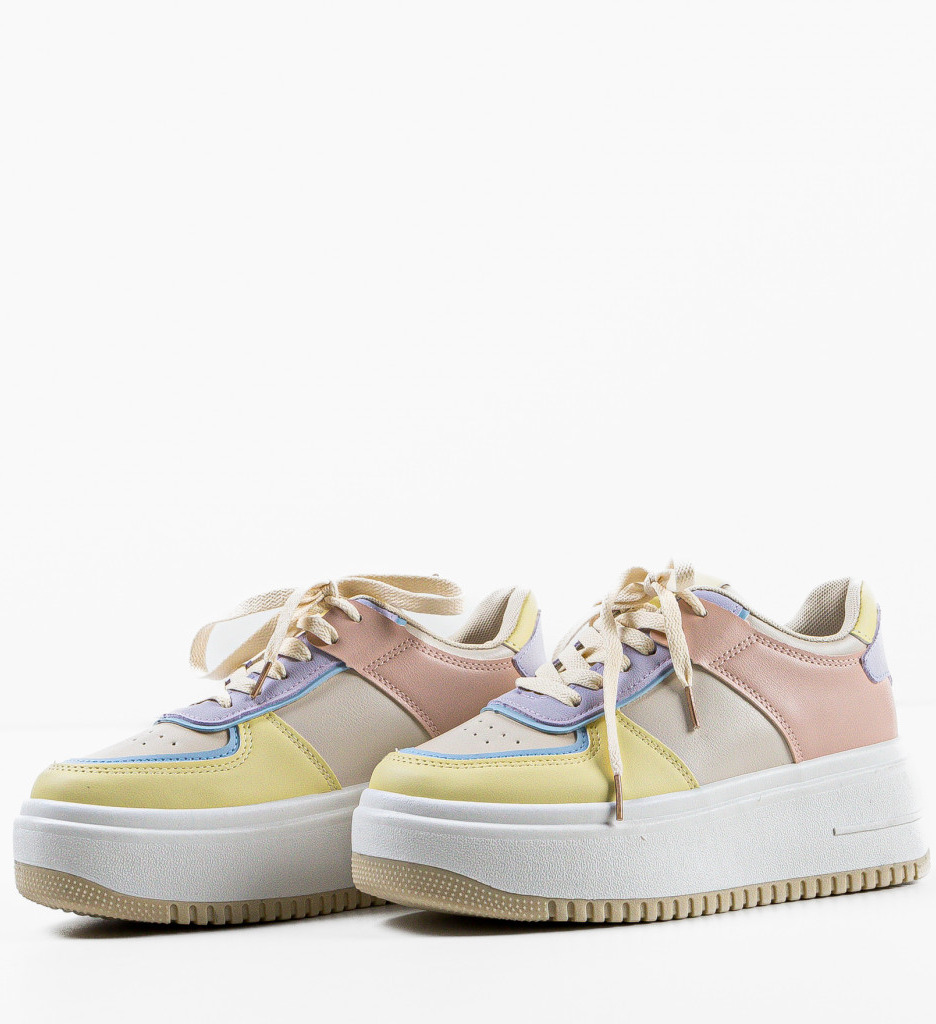 Sneakers dama Hughes Galbeni - 5 | YEO