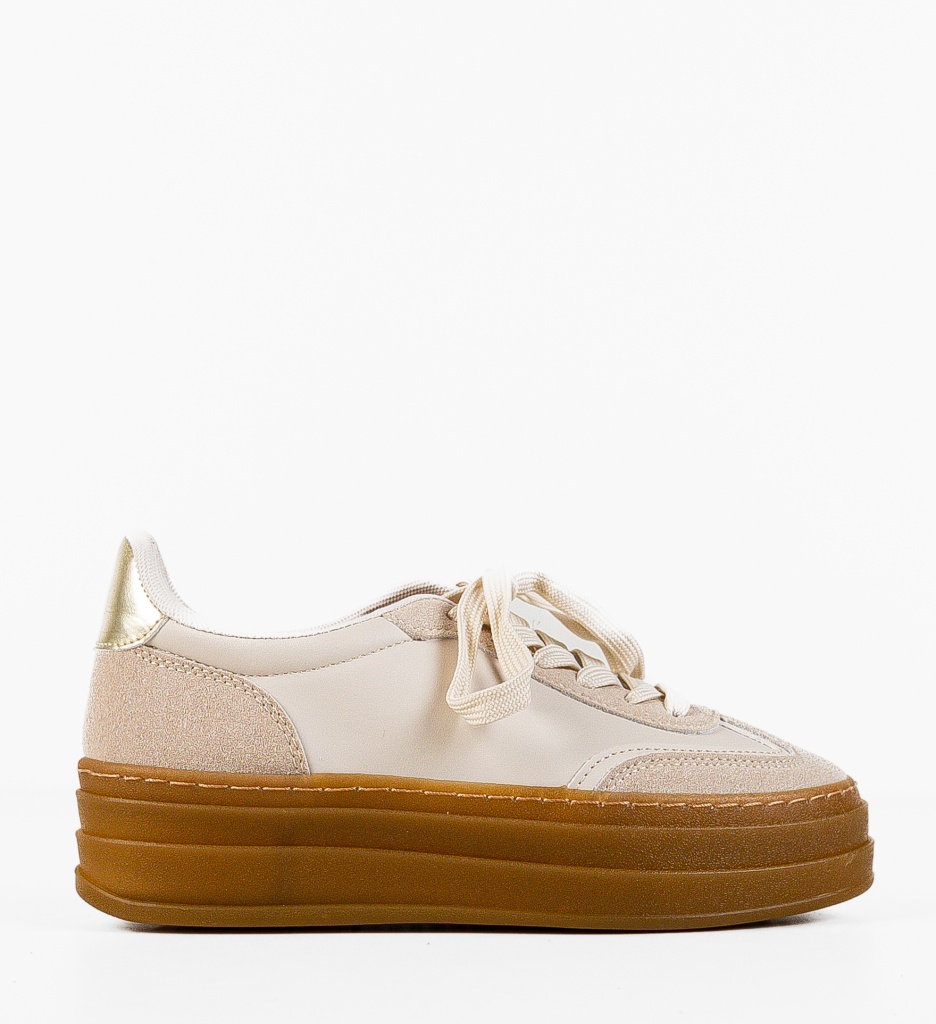 Sneakers dama Jaswin Bej - 3 | YEO