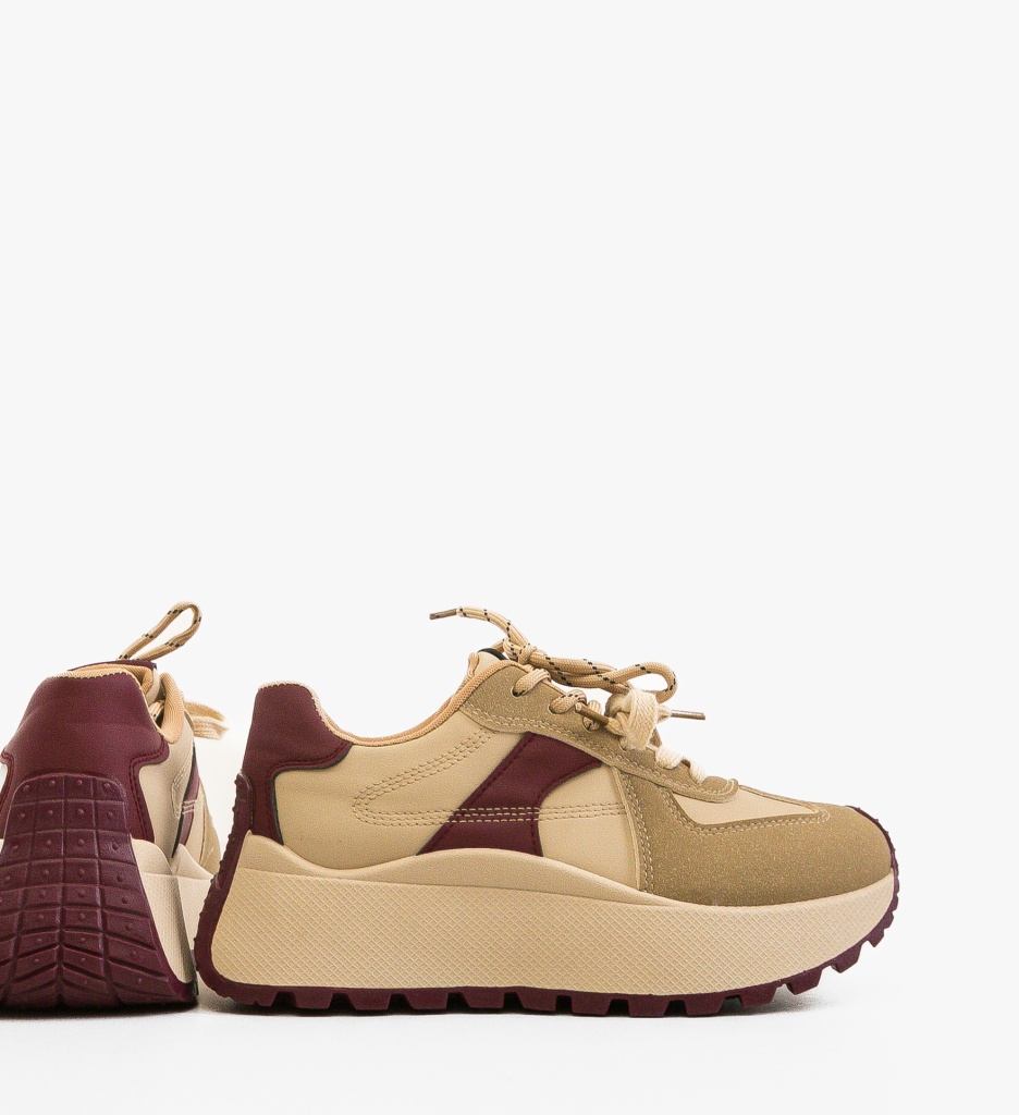 Sneakers dama Kanne Khaki - 5 | YEO