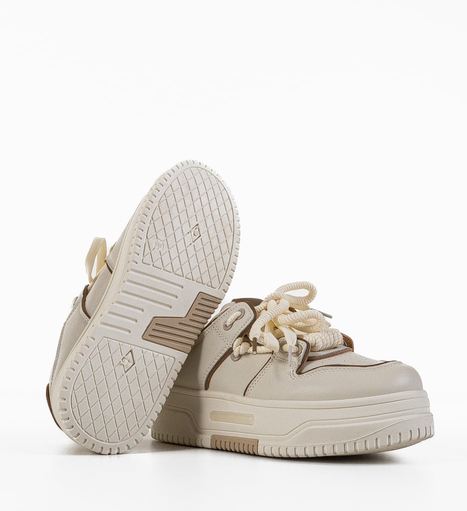 Sneakers dama Kerim Bej - 5 | YEO