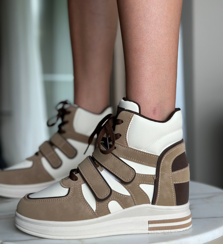 Sneakers dama Kieran Khaki - 2 | YEO