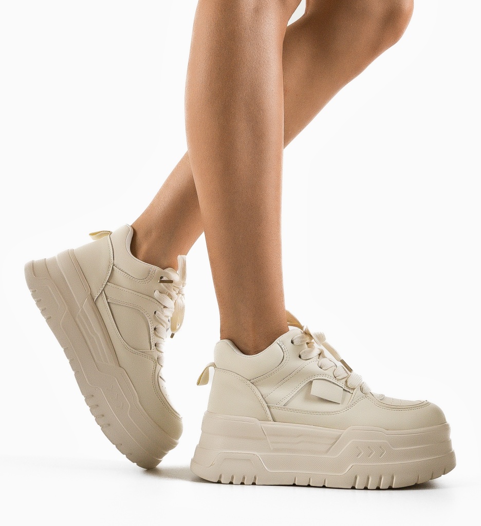 Sneakers dama Kiyter Bej - 1 | YEO