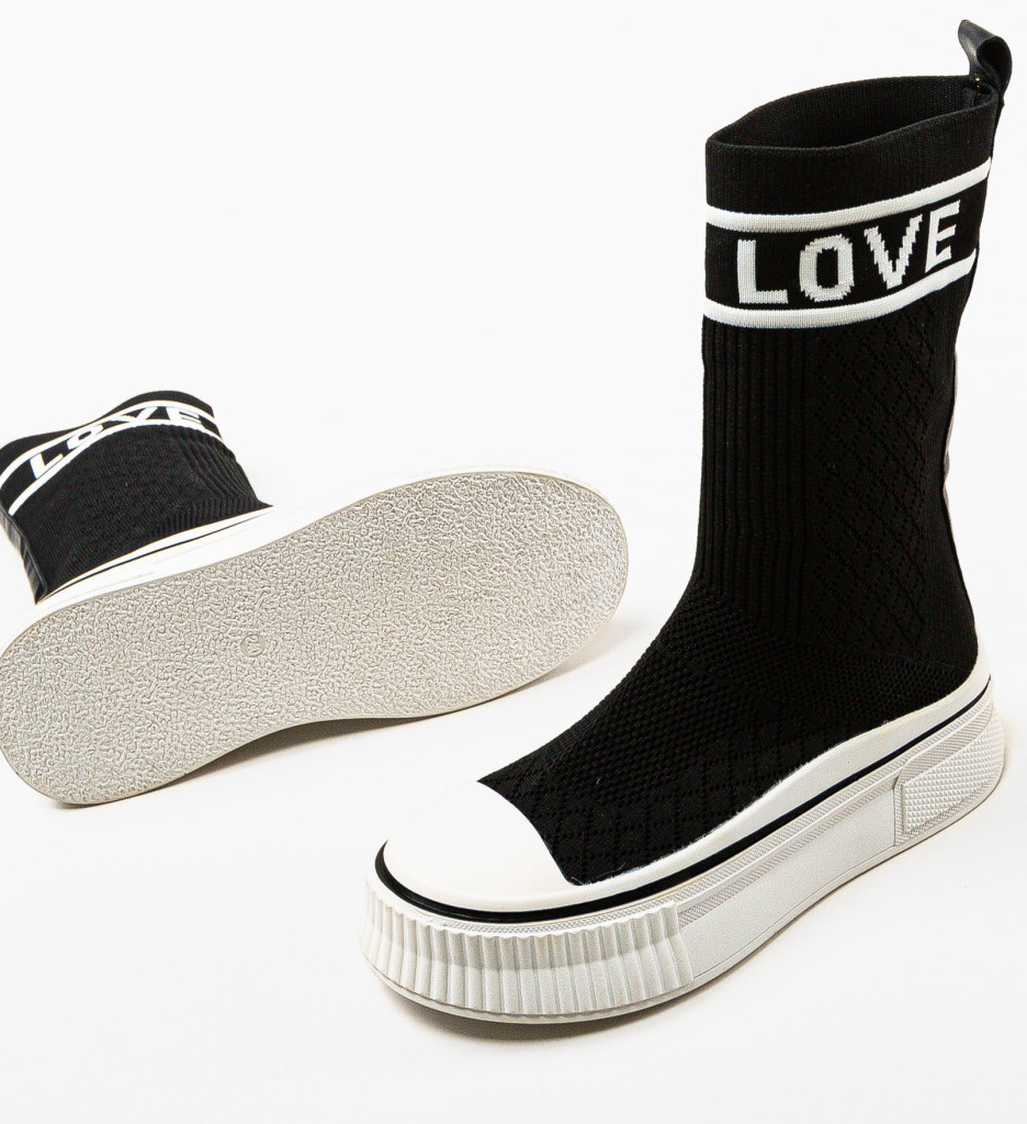 Sneakers dama Lovee Negri - 4 | YEO