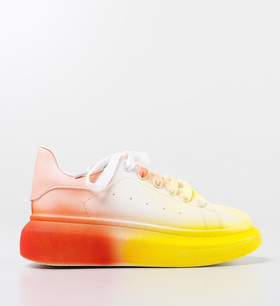 Sneakers dama Lucay Galbeni - 4 | YEO