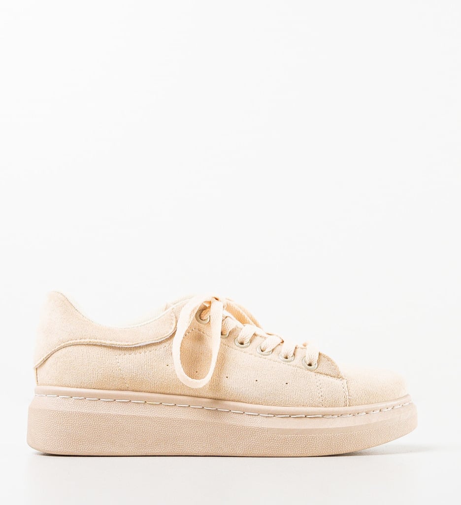 Sneakers dama Mirelya Bej - 3 | YEO